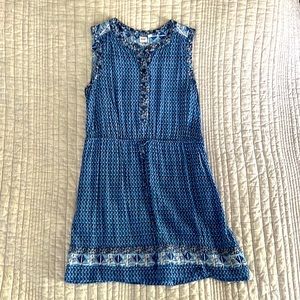 GAP Summer Blue Rayon Dress with Pockets Size L